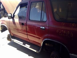 1990 TOYOTA 4RUNNER, BURGUNDY, SR5, 3.0 L, MT, 4X4.  Z25154